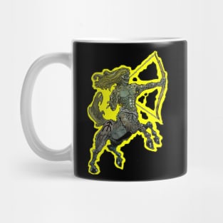 Zombie Art : ZOMBIE ZODIAC HORRORSCOPE (Sagittarius) T-Shirt Mug